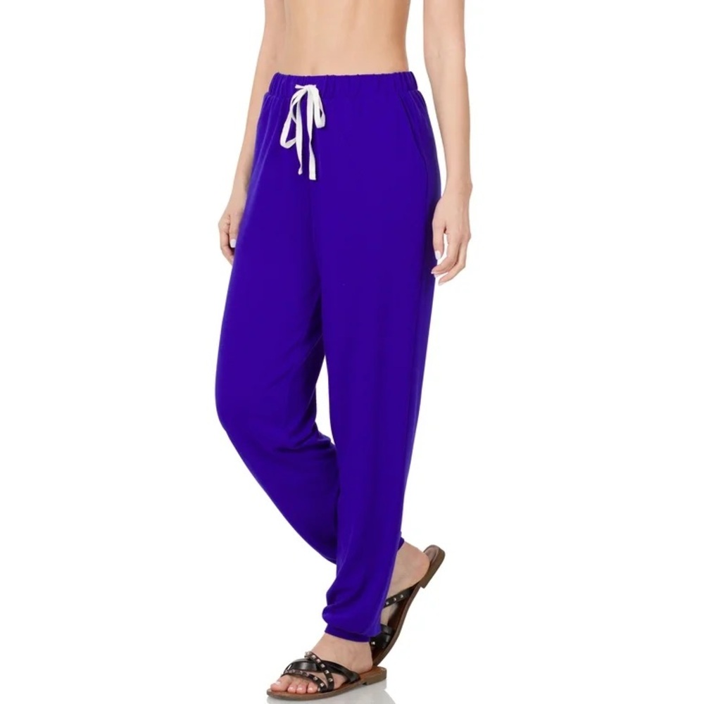 Bright Blue French Terry Joggers